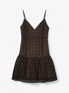 Платье Michael Michael Kors Eyelet Cotton, черный