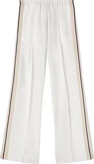 Широкие спортивные брюки с боковой полосой Palm Angels, белый
