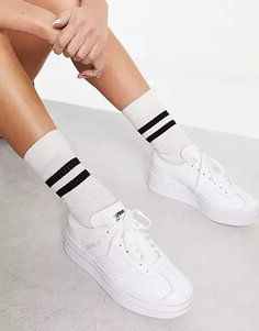 Кроссовки на платформе Adidas Originals Gazelle Bold, белый