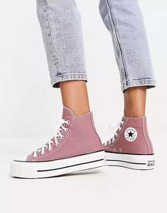 Кеды Converse Lift Hi, темно-розовый