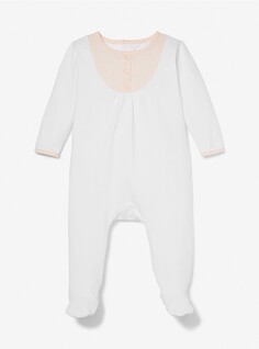 Комбинезон для новорожденных Michael Kors Kids Stretch Cotton, белый