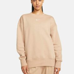 Свитшот Nike Sportswear Phoenix Fleece Women&apos;s Oversized Crewneck, светло-коричневый