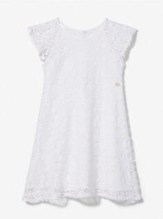 Платье Michael Kors Kids Floral Lace, белый