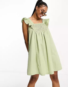 Платье мини Vero Moda, зеленый