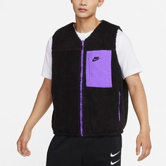 Утепленный жилет Nike Club+ Men&apos;s Reversible Winterized, черный/фиолетовый