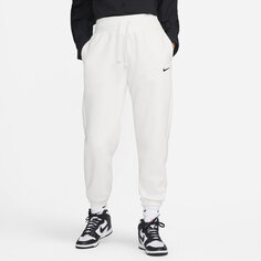 Спортивные брюки Nike Sportswear Phoenix Fleece Women&apos;s High-Waisted Oversized, белый