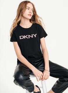Футболка с логотипом DKNY