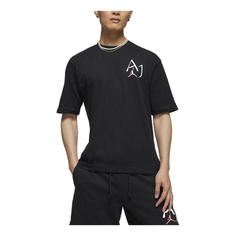 Футболка Men&apos;s Jordan Alphabet Character Printing Casual Short Sleeve Black, Черный