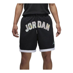 Шорты Air Jordan Alphabet Logo Breathable Sports Black, Черный