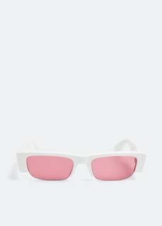 Солнечные очки ALEXANDER MCQUEEN McQueen Graffiti sunglasses, белый