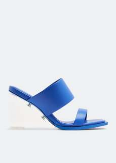 Сандалии ALEXANDER MCQUEEN Shard wedge sandals, синий