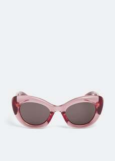Солнечные очки ALEXANDER MCQUEEN Acrylic sunglasses, розовый
