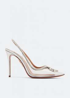 Туфли AQUAZZURA Seduction crystal pumps, нейтральный