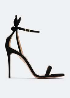 Сандалии AQUAZZURA Bow Tie 105 sandals, черный