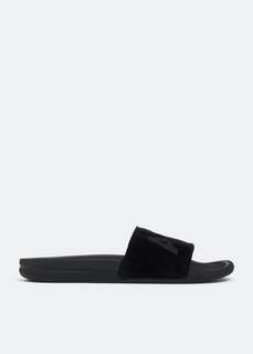 Шлепанцы ATHLETIC PROPULSION LABS TechLoom velvet slides, черный