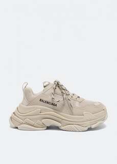 Кроссовки BALENCIAGA Triple S sneakers, бежевый