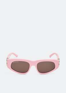 Солнечные очки BALENCIAGA Dynasty D-frame sunglasses, розовый