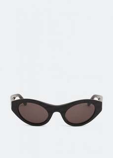 Солнечные очки BALENCIAGA BB monogram round sunglasses, черный