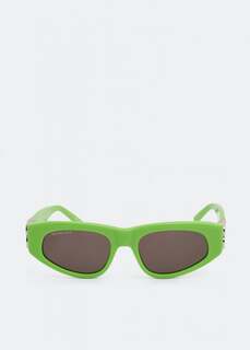 Солнечные очки BALENCIAGA Dynasty D-frame sunglasses, зеленый