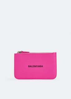 Картхолдер BALENCIAGA Long cash coin &amp; cardholder, розовый