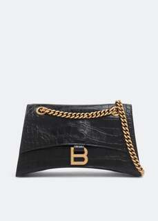 Сумка BALENCIAGA Crush small chain bag, черный