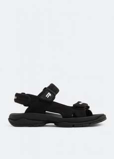 Сандалии BALENCIAGA Tourist sandals, черный