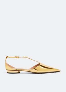 Балетки BOTTEGA VENETA Rocket T-bar ballerinas, золотой