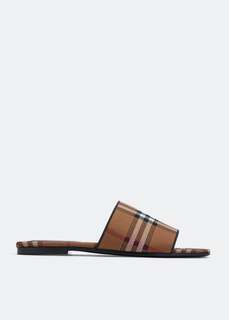 Сандалии BURBERRY Wilma sandals, коричневый