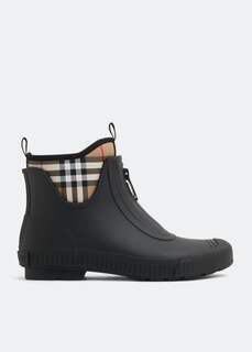 Ботинки BURBERRY Vintage Check rain boots, черный