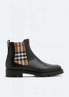 Ботинки BURBERRY Vintage Check Chelsea boots, черный