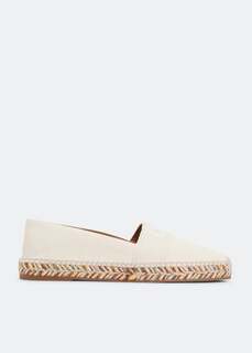 Эспадрильи CHLOÉ Piia flat espadrilles, белый Chloe