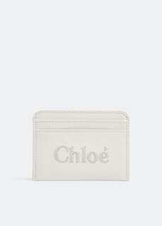 Картхолдер CHLOÉ Sense card holder, белый Chloe