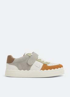 Кроссовки CHLOÉ Lauren strap sneakers, белый Chloe