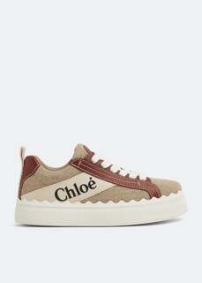 Кроссовки CHLOÉ Lauren sneakers, бежевый Chloe