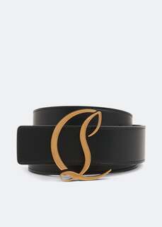 Ремень CHRISTIAN LOUBOUTIN CL Logo belt, черный
