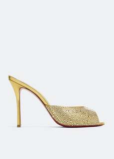 Мюли CHRISTIAN LOUBOUTIN Me Dolly Strass mules, золотой