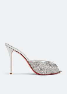 Мюли CHRISTIAN LOUBOUTIN Me Dolly 100 mules, серебряный