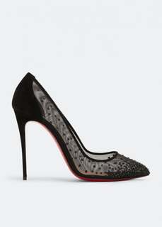 Туфли CHRISTIAN LOUBOUTIN Follies Strass pumps, черный