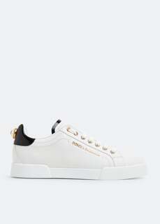 Кроссовки DOLCE&amp;GABBANA Leather sneakers, белый