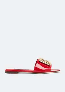 Сандалии DOLCE&amp;GABBANA DG logo sandals, красный