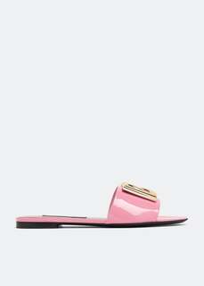 Сандалии DOLCE&amp;GABBANA DG logo sandals, розовый
