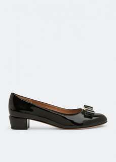 Туфли FERRAGAMO Vara bow pumps, черный