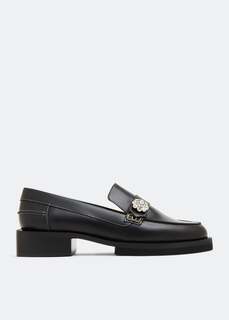 Лоферы GANNI Embellished loafers, черный