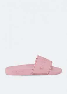 Шлепанцы GIVENCHY Rubber slides, розовый