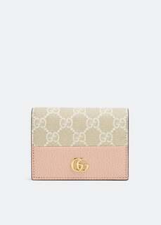Кошелек GUCCI GG Marmont card case wallet, розовый