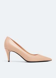 Туфли GUCCI Mid-heel pumps, бежевый