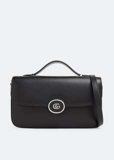 Сумка GUCCI Petite GG small shoulder bag, черный