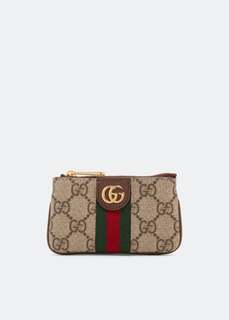 Сумка GUCCI Ophidia key case, бежевый