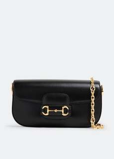 Сумка GUCCI Horsebit 1955 small shoulder bag, черный