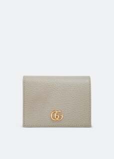 Кошелек GUCCI GG Marmont card case wallet, серый
